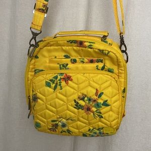 RANGER CROSSBODY BAG by LUG,  yellow, w/ a matching small change purse included
